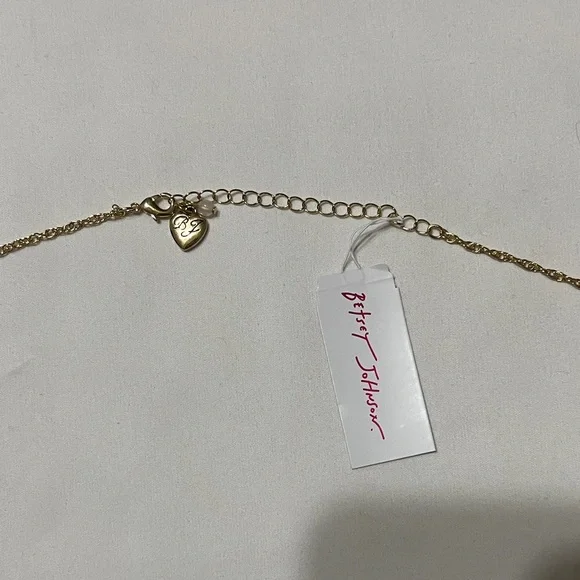 Betsey Johnson Cheerleader Bear Pendant Necklace Pink NWT - Picture 8 of 10